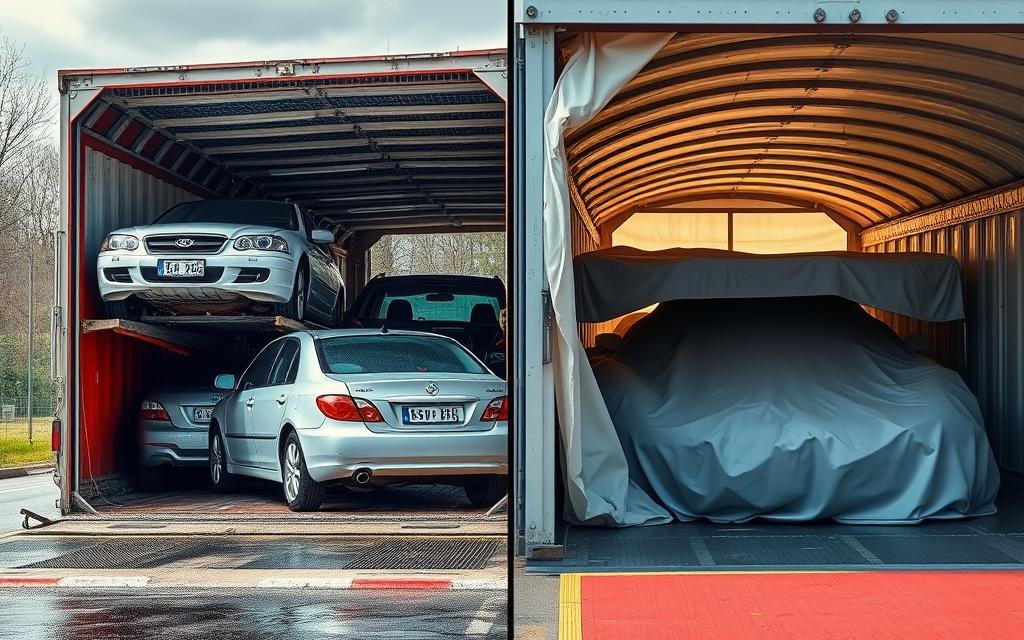 open and enclosed car transport