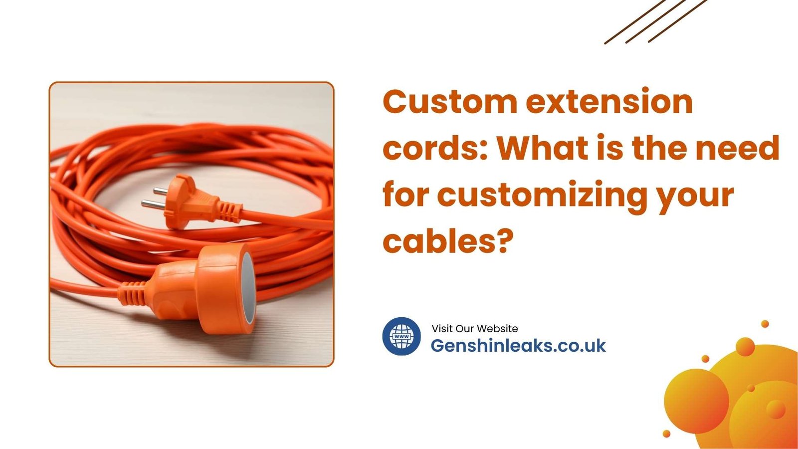 Custom extension cords