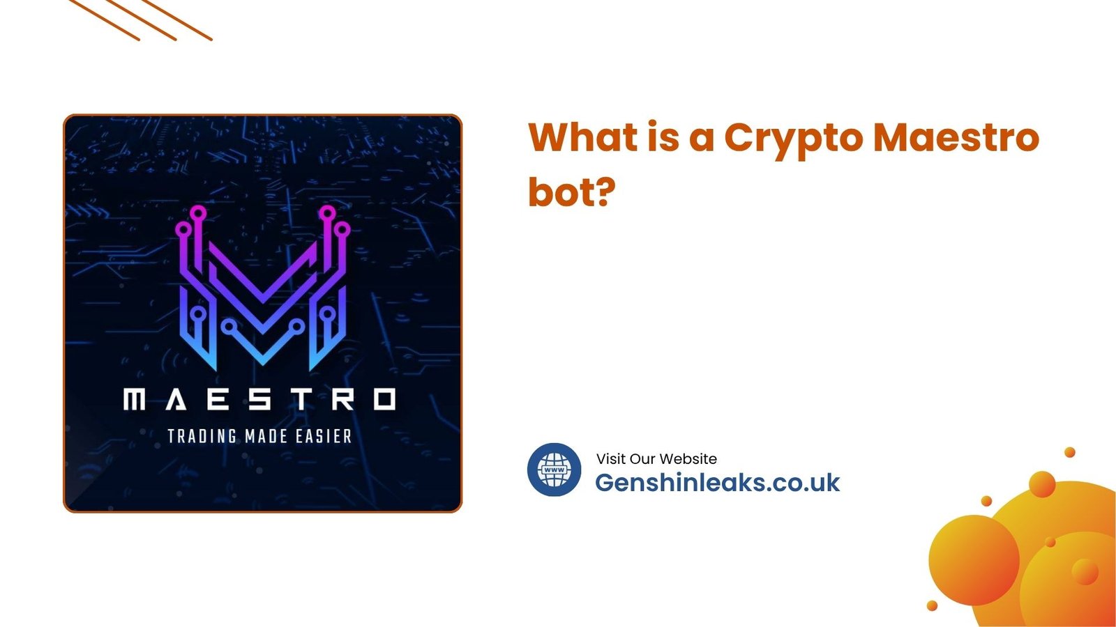 What is a Crypto Maestro bot?